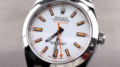 rolex milgauss movement review|rolex milgauss white dial review.